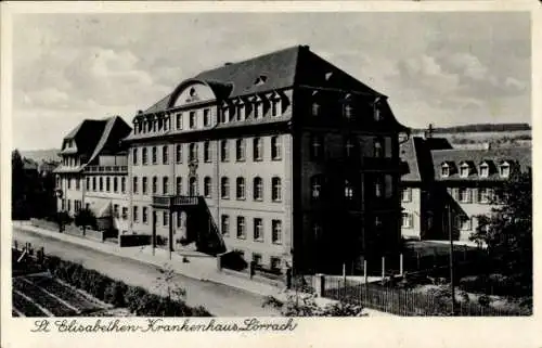 Ak Lörrach in Baden, St. Elisabethen-Krankenhaus