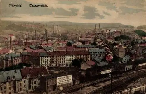 Ak Elberfeld Wuppertal, Totalansicht, Thalia Theater
