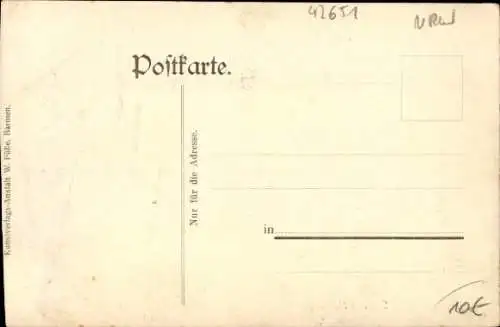 Ak Solingen Westfalen, Sturmkatastrophe, 14. 8. 1906 im Bergischen Land, zerstörtes Haus Dorperhof