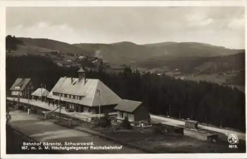 Ak Bärental Feldberg im Schwarzwald, Bahnhof