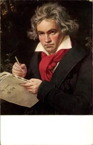 Künstler Ak Stieler, J., Komponist Ludwig van Beethoven, Portrait