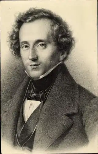 Ak Komponist Felix Mendelssohn-Bartholdy, Portrait