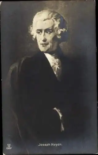 Ak Komponist Joseph Haydn, Portrait, GG Co 1987