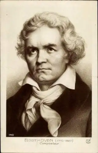 Künstler Ak Komponist Ludwig van Beethoven, Portrait