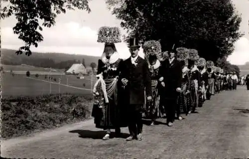 Ak Schäppelhochzeit in Sommerau bei Triberg im Schwarzwald