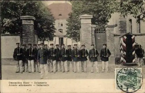 Ak Deutsches Heer, Infanterie, Soldaten mit Gewehren