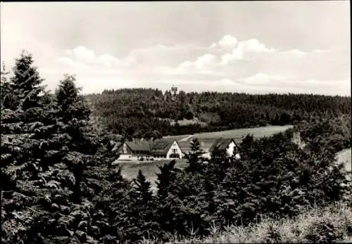 Ak Lenneplätze Winterberg im Hochsauerlandkreis, Cafe Pension Wiesemann