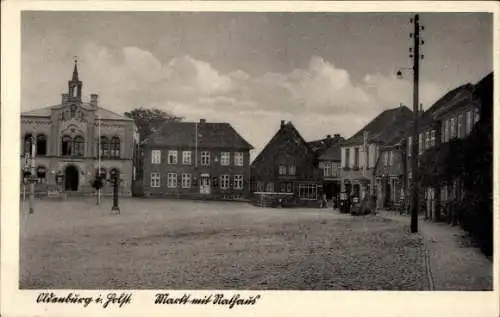 Ak Oldenburg in Holstein, Markt, Rathaus