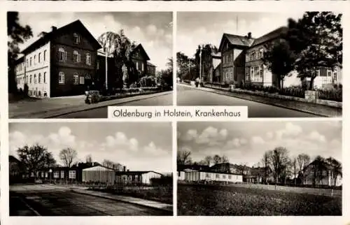 Ak Oldenburg in Holstein, Krankenhaus, Teilansichten