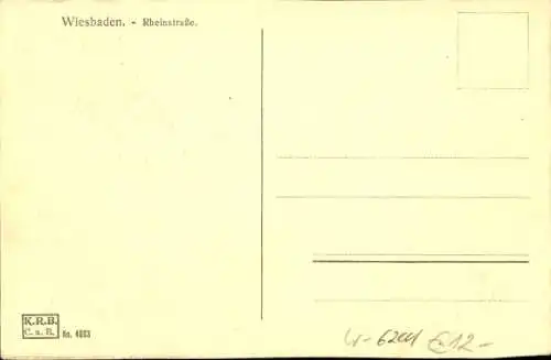 Ak Wiesbaden in Hessen, Rheinstraße