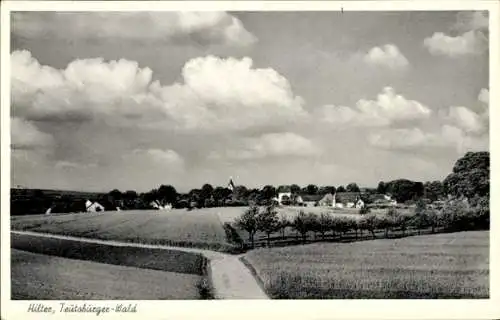 Ak Hilter b. Osnabrück, Feldweg zum Ort