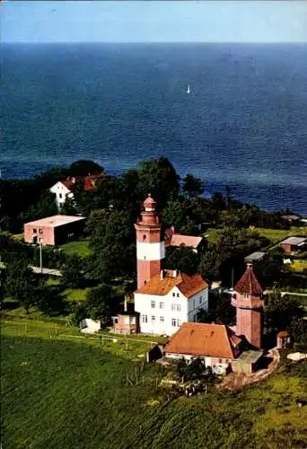 Ak Ostseebad Dahmeshöved Dahme in Holstein, Luftbild, Leuchtturm