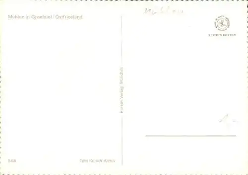 Ak Greetsiel Krummhörn in Ostfriesland, Windmühlen