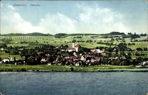 Ak Dießen am Ammersee Oberbayern, Gesamtansicht