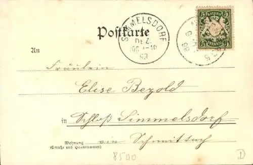 Ak Nürnberg in Mittelfranken, Frauentor, Winter