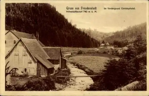 Ak Freudenstadt im Schwarzwald, Christophstal