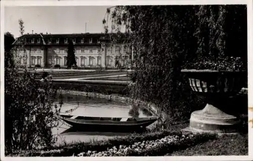 Ak Ludwigsburg in Württemberg, Schloss, Boot