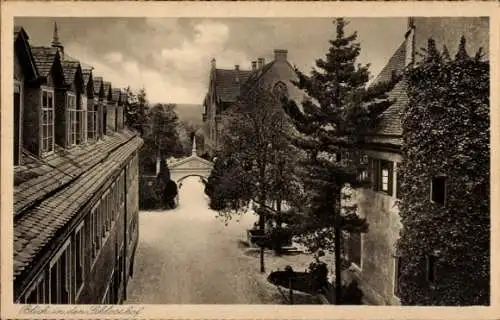 Ak Stetten Kernen im Remstal Württemberg, Schloss, Innenhof