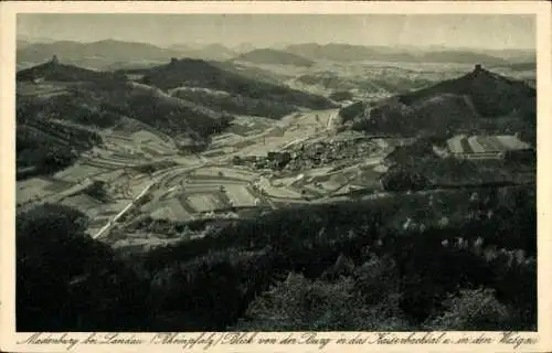 Ak Eschbach in der Pfalz, Madenburg, Blick von der Burg, Kaiserbachtal, Wasgau