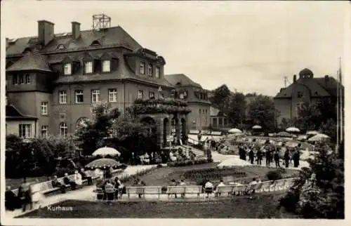 Ak Oberschlema Bad Schlema im Erzgebirge Sachsen, Kurhaus mit Anlagen