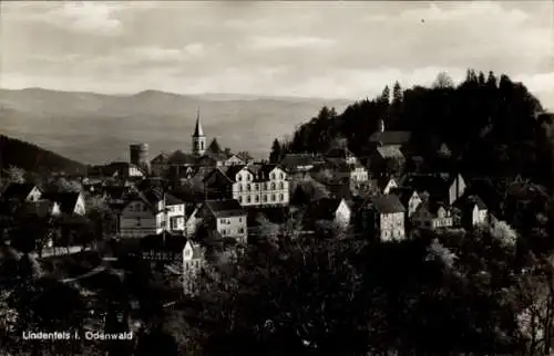 Ak Lindenfels Odenwald, Blick auf den Ort