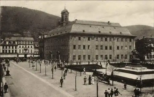 Ak Heidelberg am Neckar, Universität, Denkmal Kaiser Wilhelm I.