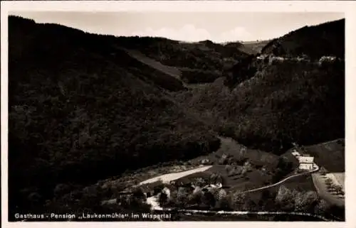 Ak Lorch im Rheingau Hessen, Gasthof Laukenmühle im Wispertal