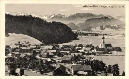 Ak Altstädten Sonthofen im Allgäu, Panorama