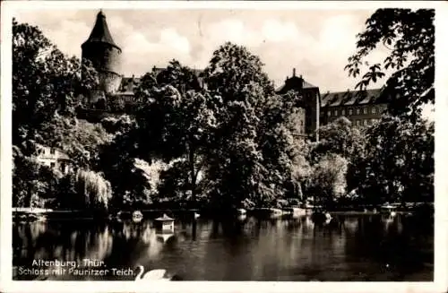 Ak Altenburg in Thüringen, Schloss, Pauritzer Teich