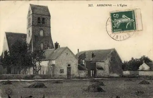 Ak Arbonne Seine et Marne, Kirche