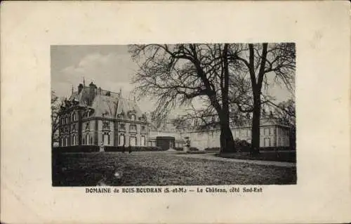 Ak Château de Bois Boudran Seine et Marne, Schloss, Südostseite