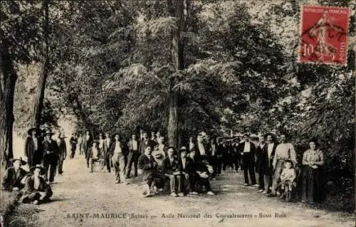 Ak Saint Maurice Val-de-Marne, Asile National des Convalescents, Sous Bois