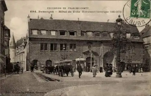 Ak Besançon Doubs, Rathaus