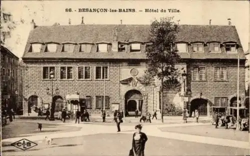 Ak Besançon Doubs, Rathaus