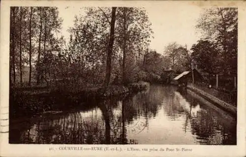 Ak Courville Eure et Loir, Pont St. Pierre