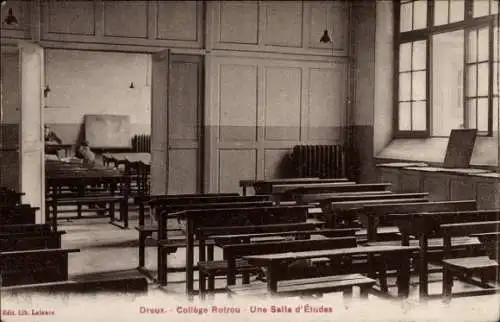 Ak Dreux Eure et Loir, College Rotrou, Une Salle d'Etudes