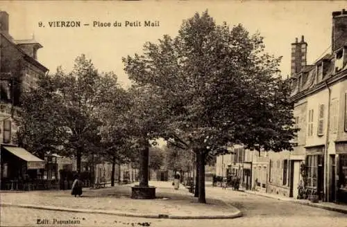 Ak Vierzon Cher, Place du Petit Mail