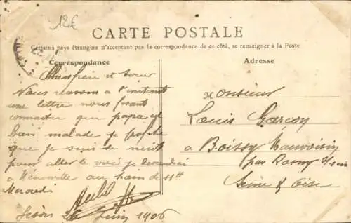 Ak Préveranges Cher, La Grande Rue