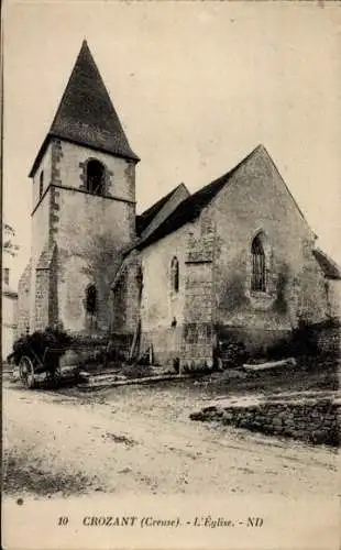 Ak Crozant Creuse, Kirche