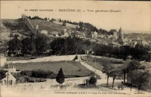 Ak Donzere Drome, Gesamtansicht von Westen