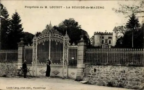 Ak La Begude-de-Mazenc, Propriete de M. Loubet