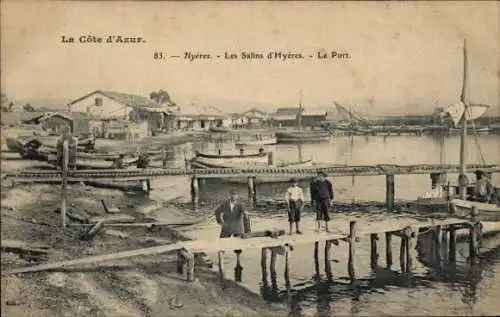 Ak Hyères Var, Les Salins d'Hyeres, Hafen