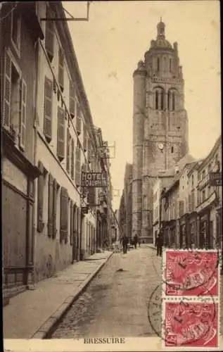 Ak Bressuire Deux Sèvres, Kirche, Hotel du Dauphin