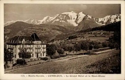 Ak Combloux Haute Savoie, Grand Hotel, Mont Blanc