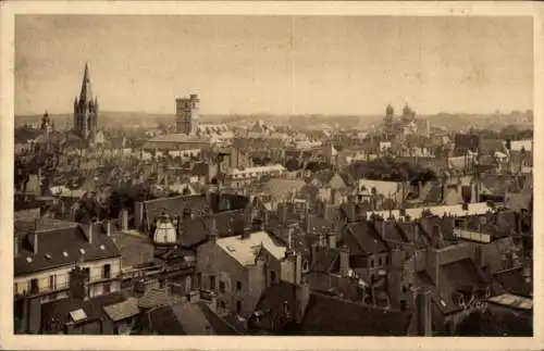 Ak Dijon Côte d'Or, Gesamtansicht von der Saint-Jean-Kirche aus