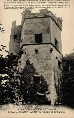 Ak Asnières en Montagne Côte-d’Or, Chateau de Rochefort, Tour