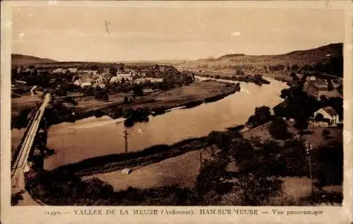 Ak Ham sur Meuse Ardennes, Panorama