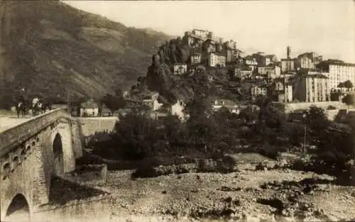 Ak Corte Haute Corse, Le Pont Neuf et la Ville