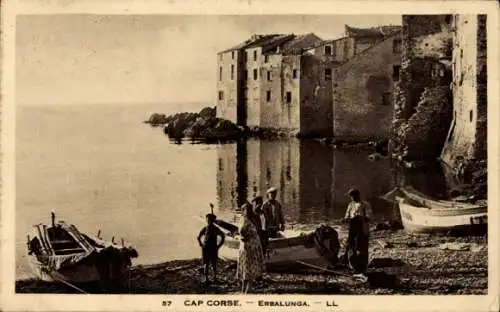 Ak Erbalunga Brando Haute Corse, Cap Corse, Boote am Strand