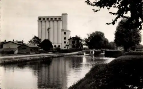 Ak Moissac Tarn et Garonne, Kanal, Silos